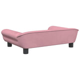 Hondenmand 70x48x22 cm fluweel roze