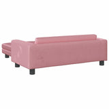 Hondenmand met verlengstuk 100x50x30 cm fluweel roze