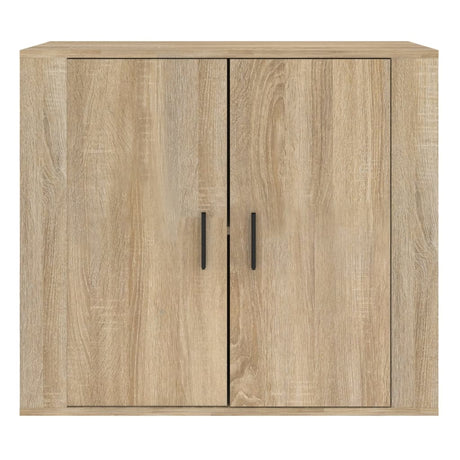 Dressoir 80x33x70 cm bewerkt hout sonoma eikenkleurig - AllerleiShop