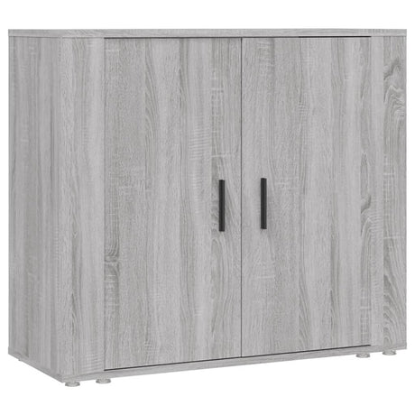 Dressoir 80x33x70 cm bewerkt hout grijs sonoma eikenkleurig - AllerleiShop