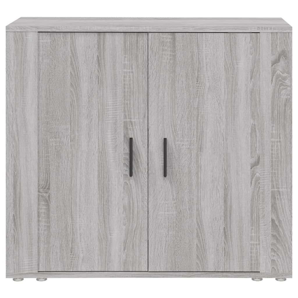 Dressoir 80x33x70 cm bewerkt hout grijs sonoma eikenkleurig - AllerleiShop