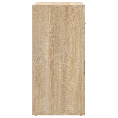 Dressoir 80x33x70 cm bewerkt hout sonoma eikenkleurig - AllerleiShop