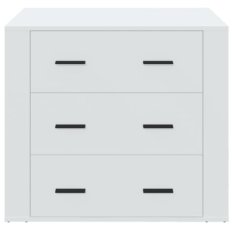 Dressoir 80x33x70 cm bewerkt hout wit - AllerleiShop