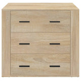 Dressoir 80x33x70 cm bewerkt hout sonoma eikenkleurig - AllerleiShop