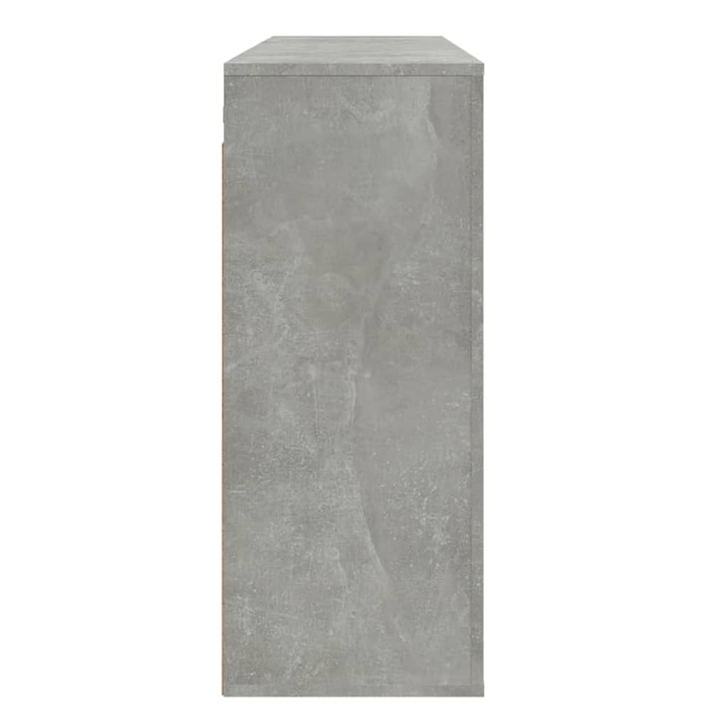 Wandkast 80x33x80 cm bewerkt hout betongrijs