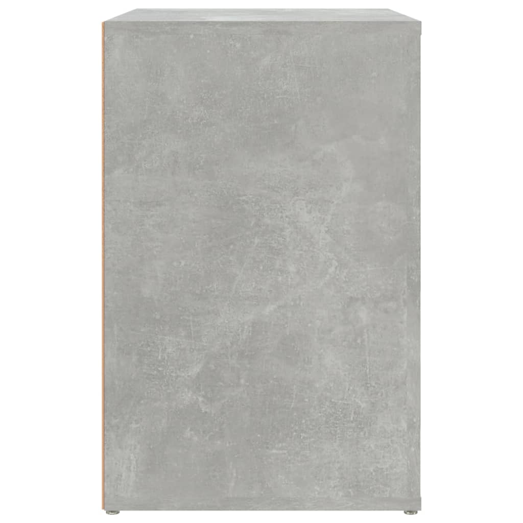 Schoenenkast 130x35x54 cm bewerkt hout betongrijs - AllerleiShop