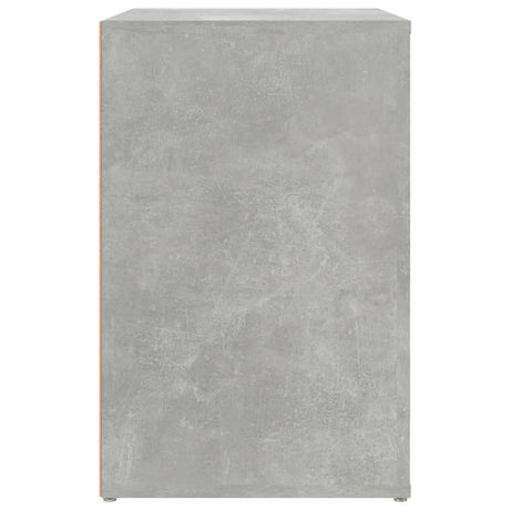 Schoenenkast 130x35x54 cm bewerkt hout betongrijs - AllerleiShop