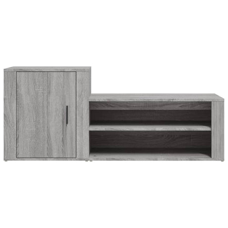 Schoenenkast 130x35x54 cm bewerkt hout grijs sonoma - AllerleiShop