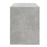 Schoenenkast 80x35x45 cm bewerkt hout betongrijs - AllerleiShop