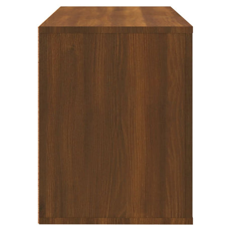 Schoenenkast 80x35x45 cm bewerkt hout bruin eikenkleur - AllerleiShop