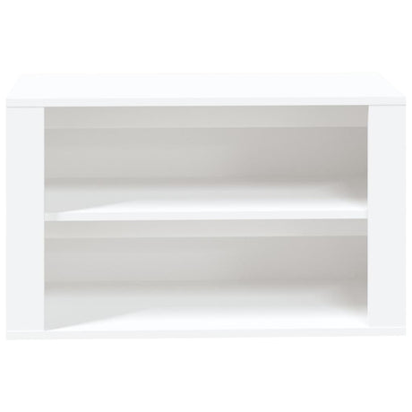 Schoenenrek 75x35x45 cm bewerkt hout wit - AllerleiShop