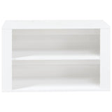 Schoenenrek 75x35x45 cm bewerkt hout hoogglans wit - AllerleiShop