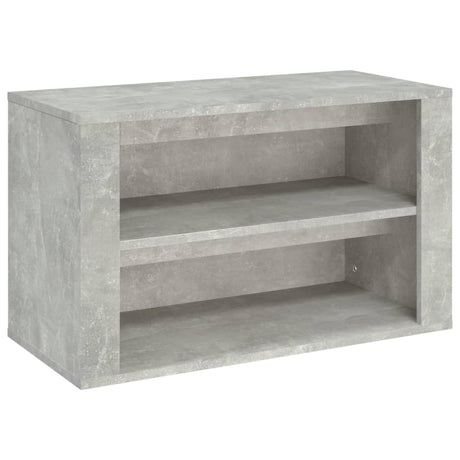 Schoenenkast 75x35x45 cm bewerkt hout betongrijs - AllerleiShop