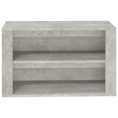 Schoenenkast 75x35x45 cm bewerkt hout betongrijs - AllerleiShop