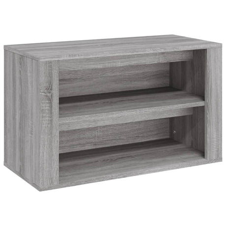 Schoenenrek 75x35x45 cm bewerkt hout grijs sonoma eikenkleur - AllerleiShop