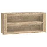 Schoenenrek 100x35x45 cm bewerkt hout sonoma eikenkleurig - AllerleiShop