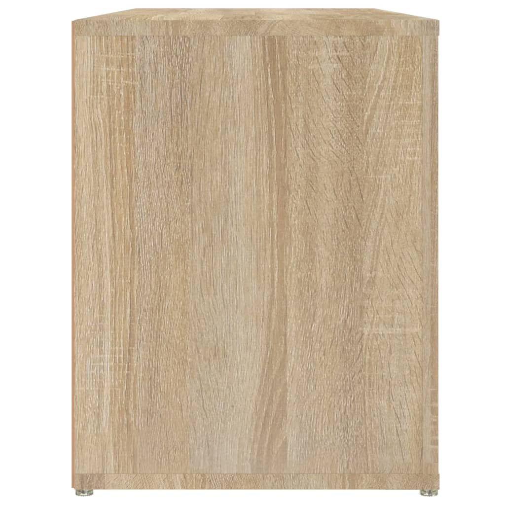 Schoenenrek 100x35x45 cm bewerkt hout sonoma eikenkleurig - AllerleiShop