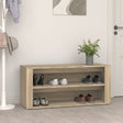 Schoenenrek 100x35x45 cm bewerkt hout sonoma eikenkleurig - AllerleiShop