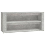 Schoenenrek 100x35x45 cm bewerkt hout betongrijs - AllerleiShop