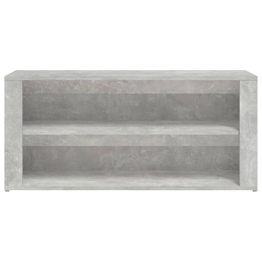 Schoenenrek 100x35x45 cm bewerkt hout betongrijs - AllerleiShop