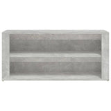 Schoenenrek 100x35x45 cm bewerkt hout betongrijs - AllerleiShop