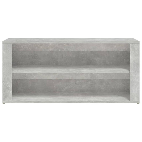 Schoenenrek 100x35x45 cm bewerkt hout betongrijs - AllerleiShop