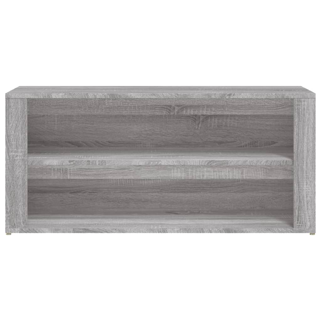 Schoenenrek 100x35x45 cm bewerkt hout grijs sonoma eikenkleur - AllerleiShop