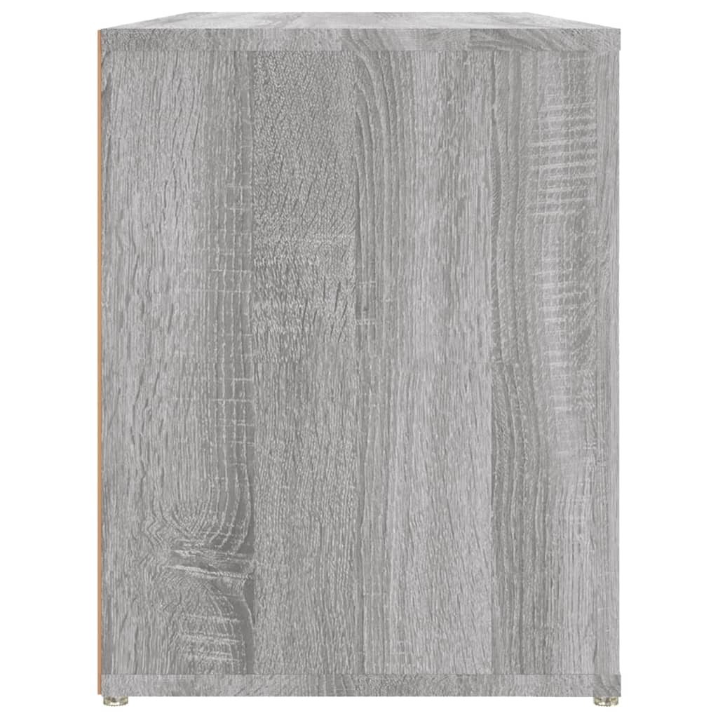 Schoenenrek 100x35x45 cm bewerkt hout grijs sonoma eikenkleur - AllerleiShop