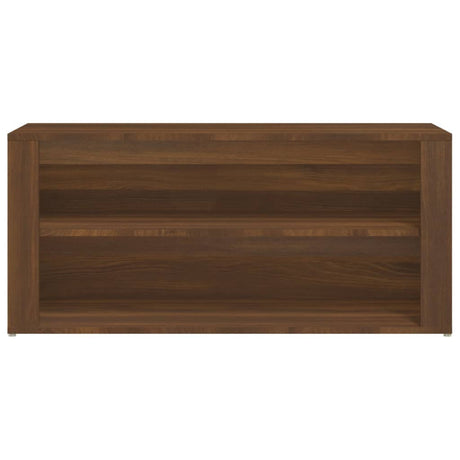 Schoenenrek 100x35x45 cm bewerkt hout bruin eikenkleur - AllerleiShop