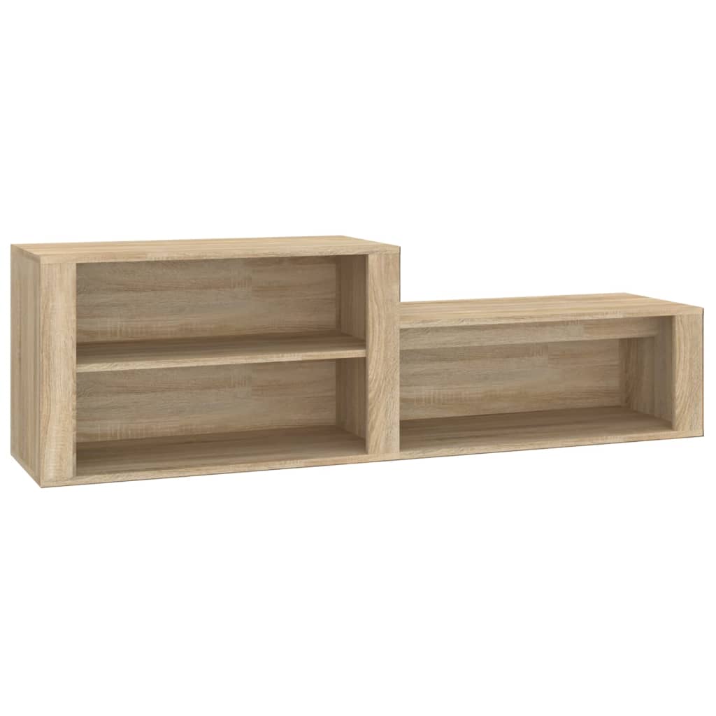 Schoenenkast 150x35x45 cm bewerkt hout sonoma eikenkleurig - AllerleiShop