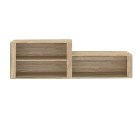 Schoenenkast 150x35x45 cm bewerkt hout sonoma eikenkleurig - AllerleiShop