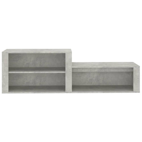 Schoenenkast 150x35x45 cm bewerkt hout betongrijs - AllerleiShop