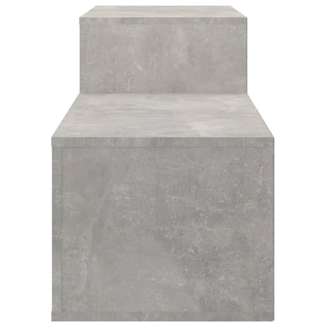 Schoenenkast 150x35x45 cm bewerkt hout betongrijs - AllerleiShop