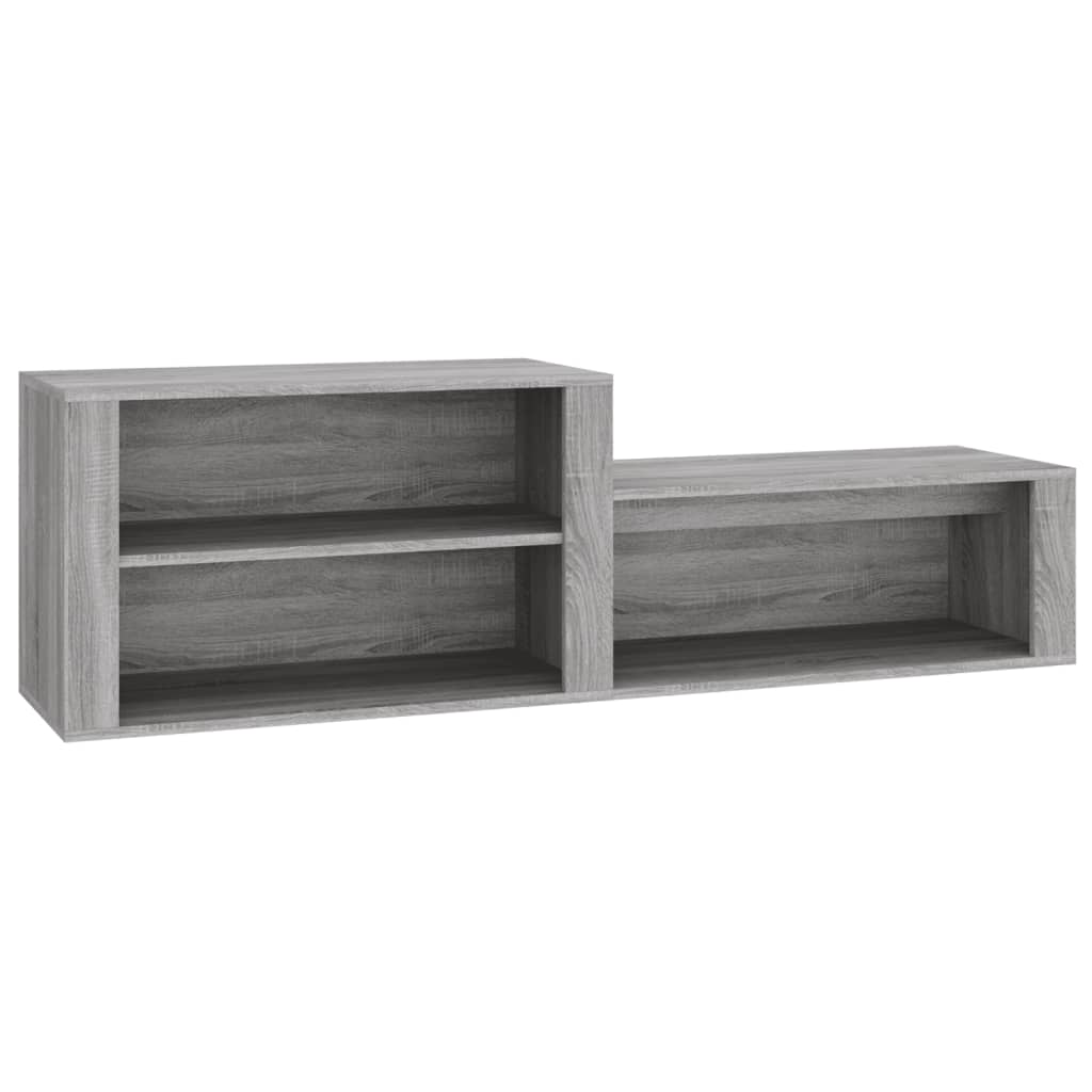 Schoenenkast 150x35x45 cm bewerkt hout grijs sonoma - AllerleiShop