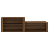 Schoenenkast 150x35x45 cm bewerkt hout bruin eikenkleur - AllerleiShop