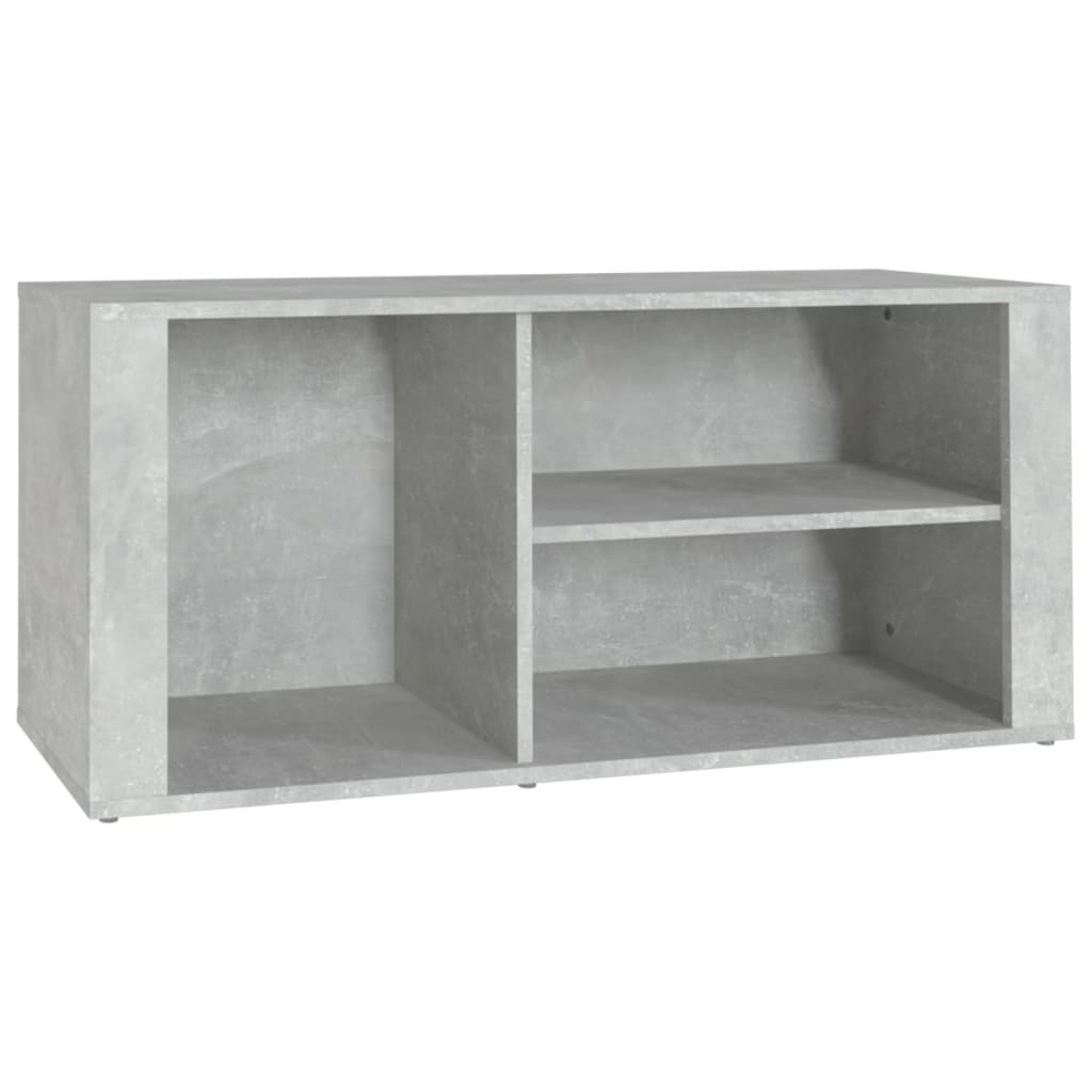 Schoenenkast 100x35x45 cm bewerkt hout betongrijs - AllerleiShop