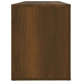 Schoenenkast 100x35x45 cm bewerkt hout bruin eikenkleur - AllerleiShop