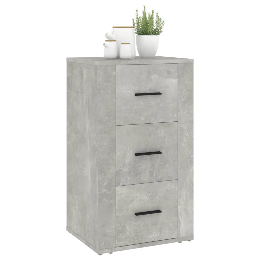 Dressoir 40x33x70 cm bewerkt hout betongrijs - AllerleiShop