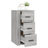 Dressoir 40x33x70 cm bewerkt hout grijs sonoma eikenkleurig - AllerleiShop