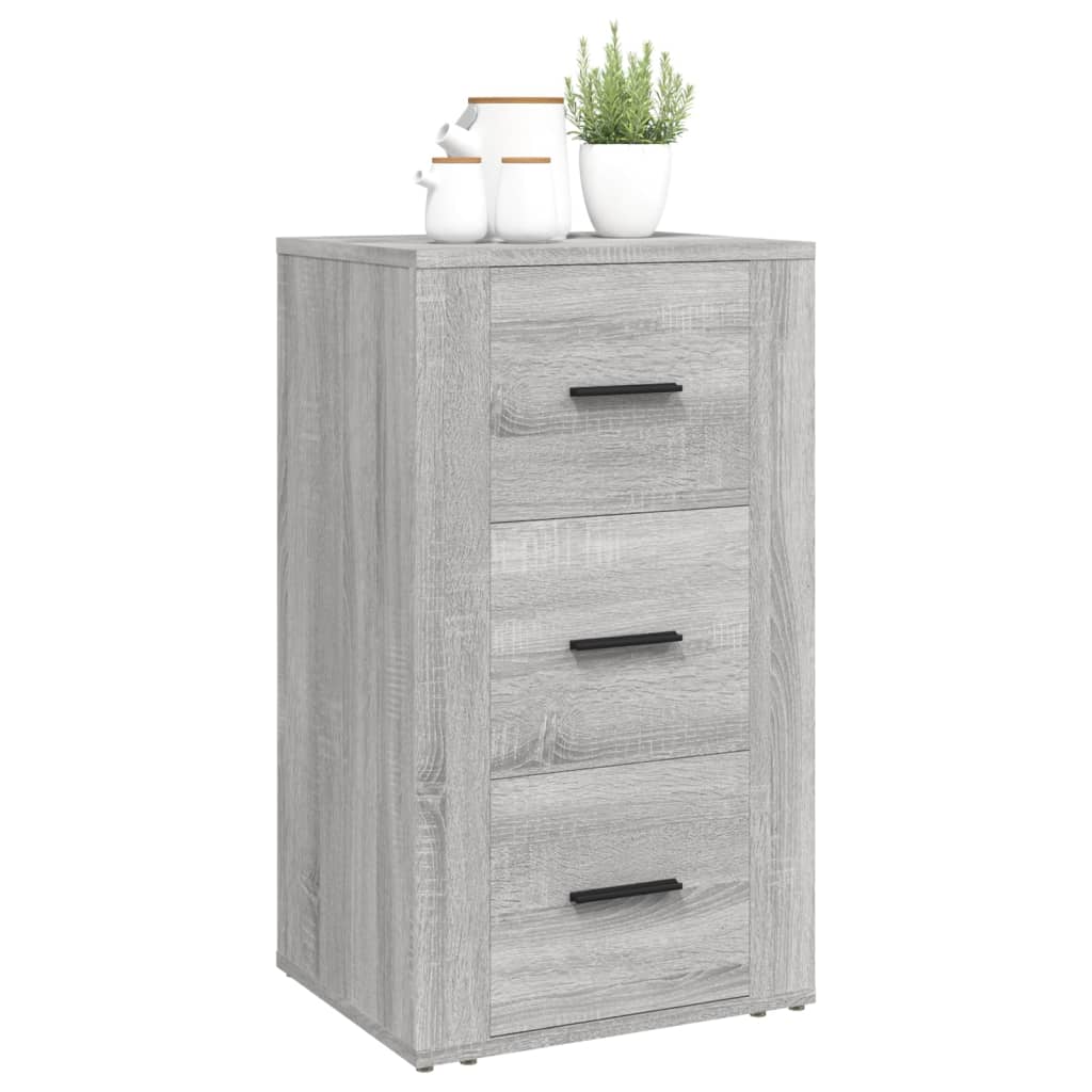 Dressoir 40x33x70 cm bewerkt hout grijs sonoma eikenkleurig - AllerleiShop