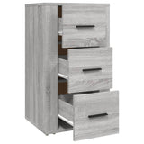 Dressoir 40x33x70 cm bewerkt hout grijs sonoma eikenkleurig - AllerleiShop