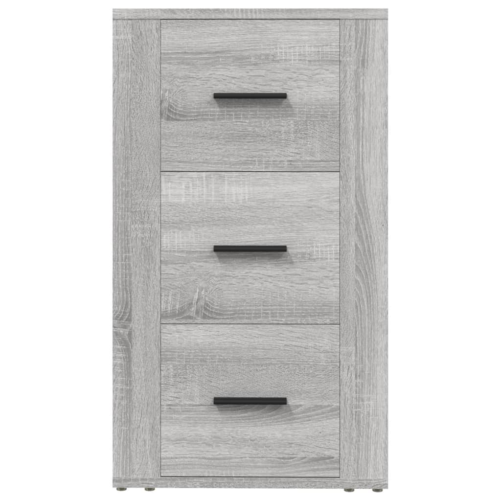 Dressoir 40x33x70 cm bewerkt hout grijs sonoma eikenkleurig - AllerleiShop