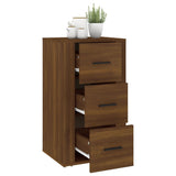 Dressoir 40x33x70 cm bewerkt hout bruin eikenkleur - AllerleiShop