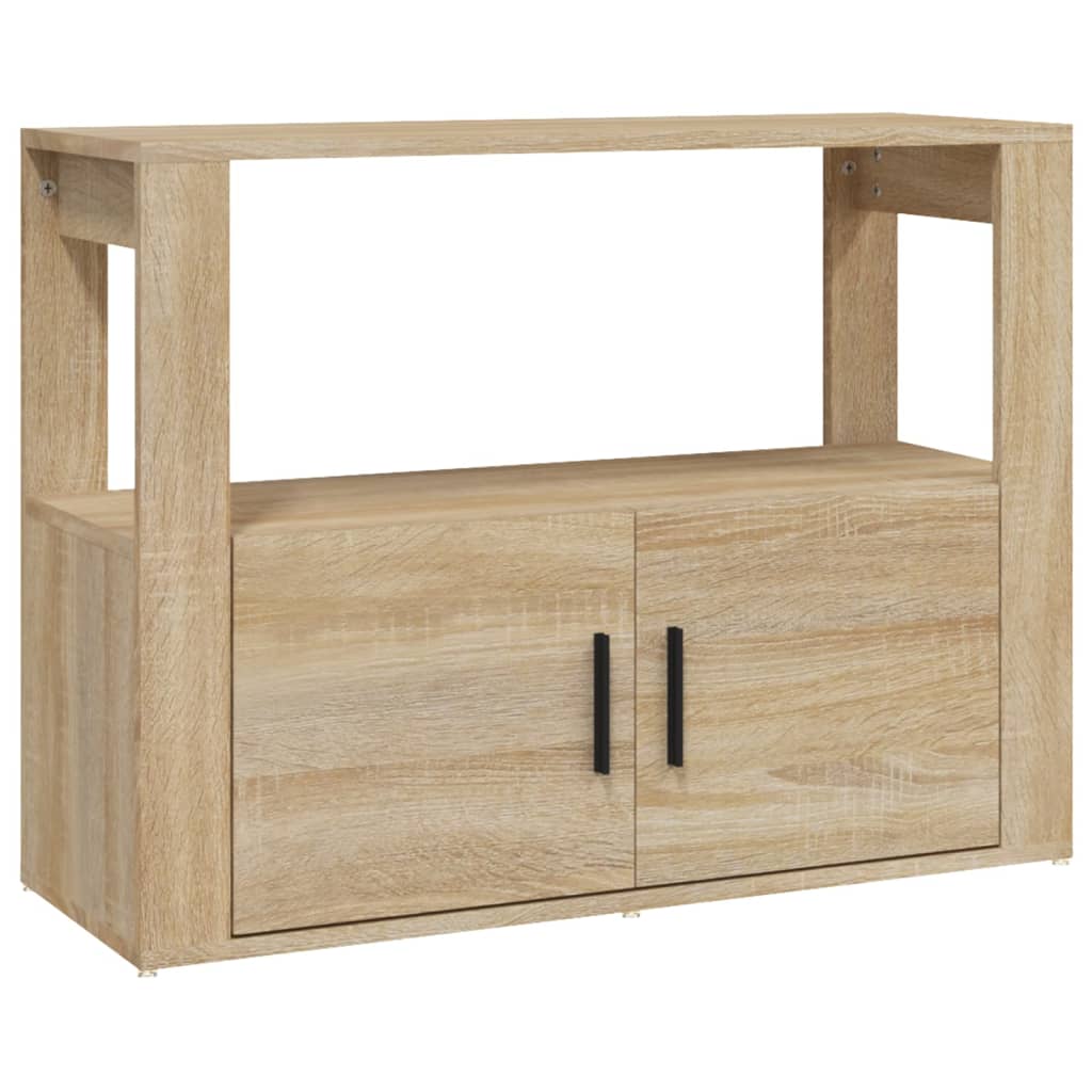 Dressoir 80x30x60 cm bewerkt hout sonoma eikenkleurig - AllerleiShop