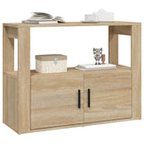 Dressoir 80x30x60 cm bewerkt hout sonoma eikenkleurig - AllerleiShop