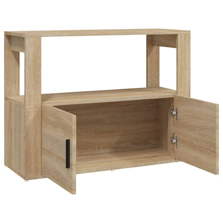 Dressoir 80x30x60 cm bewerkt hout sonoma eikenkleurig - AllerleiShop