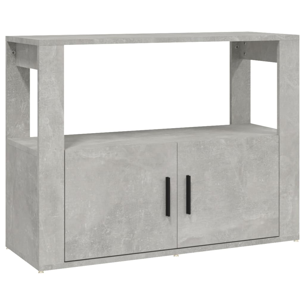 Dressoir 80x30x60 cm bewerkt hout betongrijs - AllerleiShop