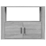 Dressoir 80x30x60 cm bewerkt hout grijs sonoma eikenkleurig - AllerleiShop