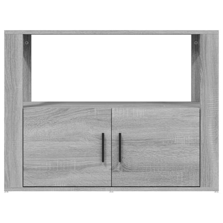 Dressoir 80x30x60 cm bewerkt hout grijs sonoma eikenkleurig - AllerleiShop