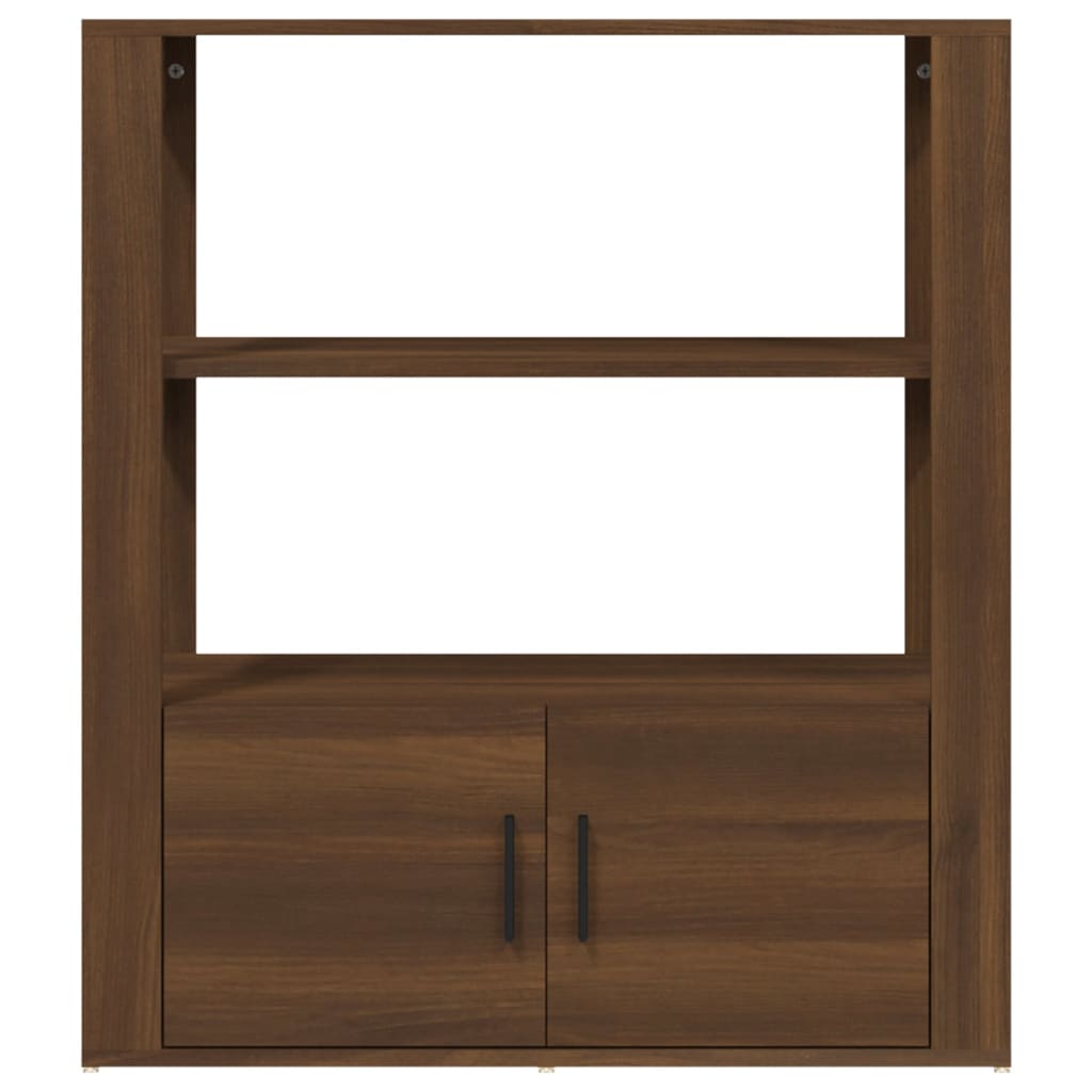 Dressoir 80x30x90 cm bewerkt hout bruin eikenkleur - AllerleiShop